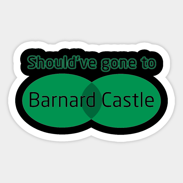 Barnard Castle Dominic Cummings Sticker by iambolders